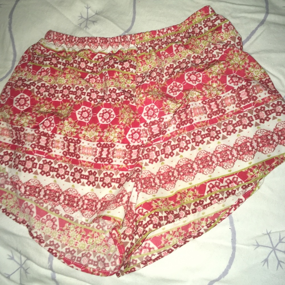Red and White shorts